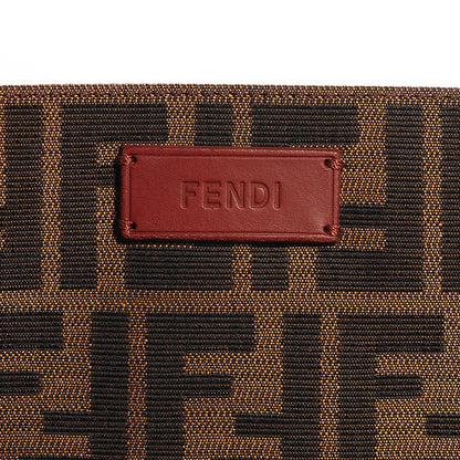 Fendi Nylon Zucca Shopping Tote Red 16 of 20