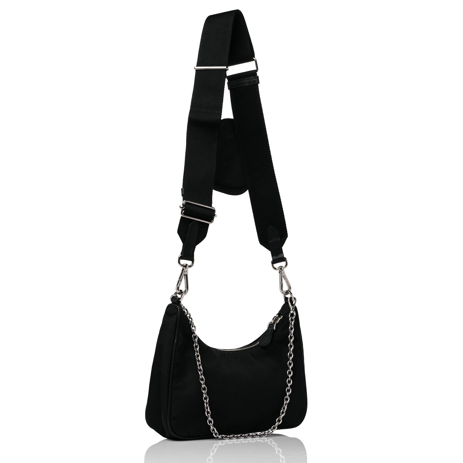 Prada Nylon Re-Edition 2005 Shoulder Bag Black 3 of 18