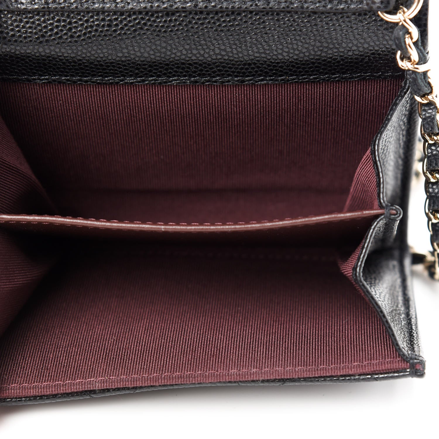 Chanel Caviar Quilted Flap Card Holder On Chain Black 5 of 8