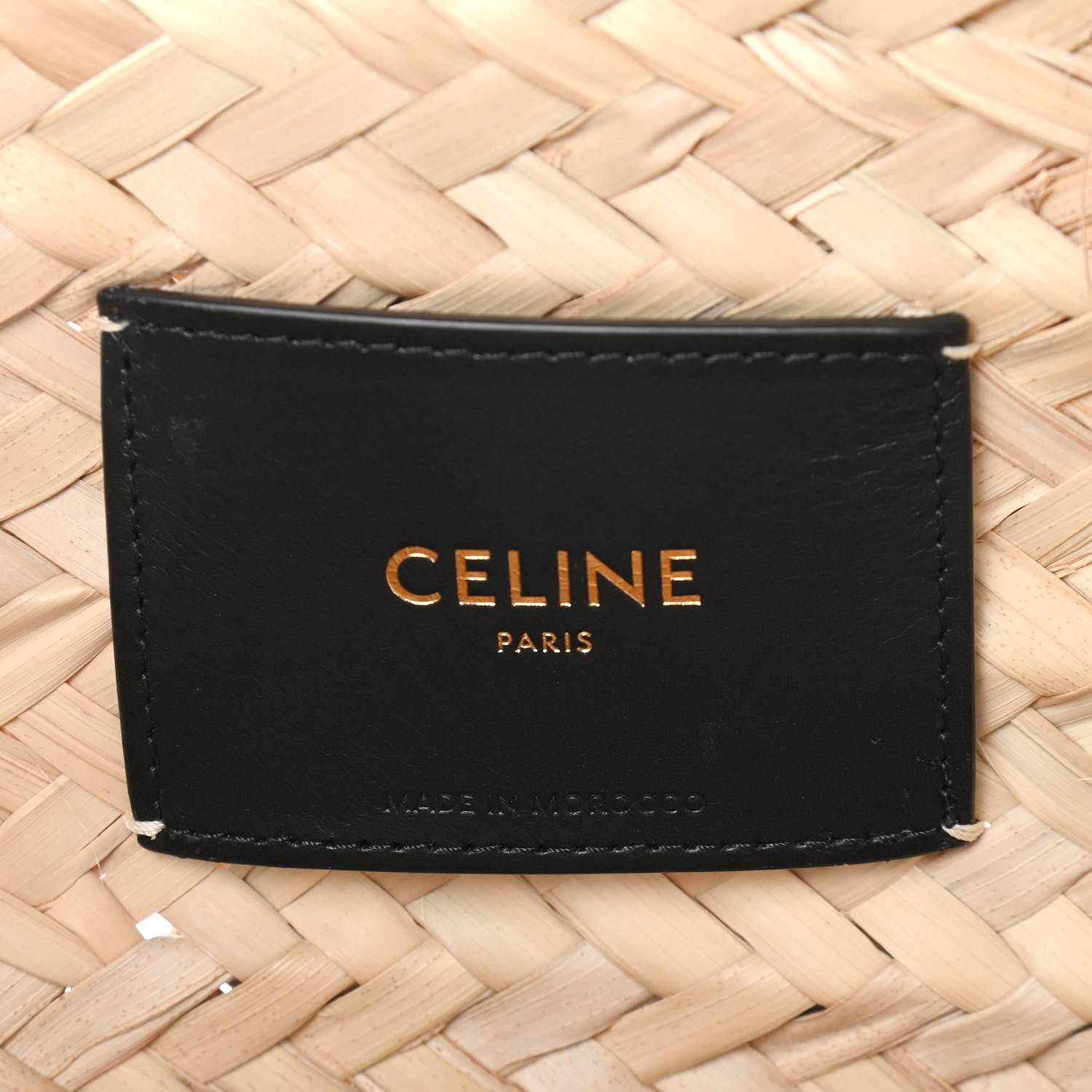 Celine X DAVID KRAMER Raffia Calfskin Panier Bag White 6 of 8