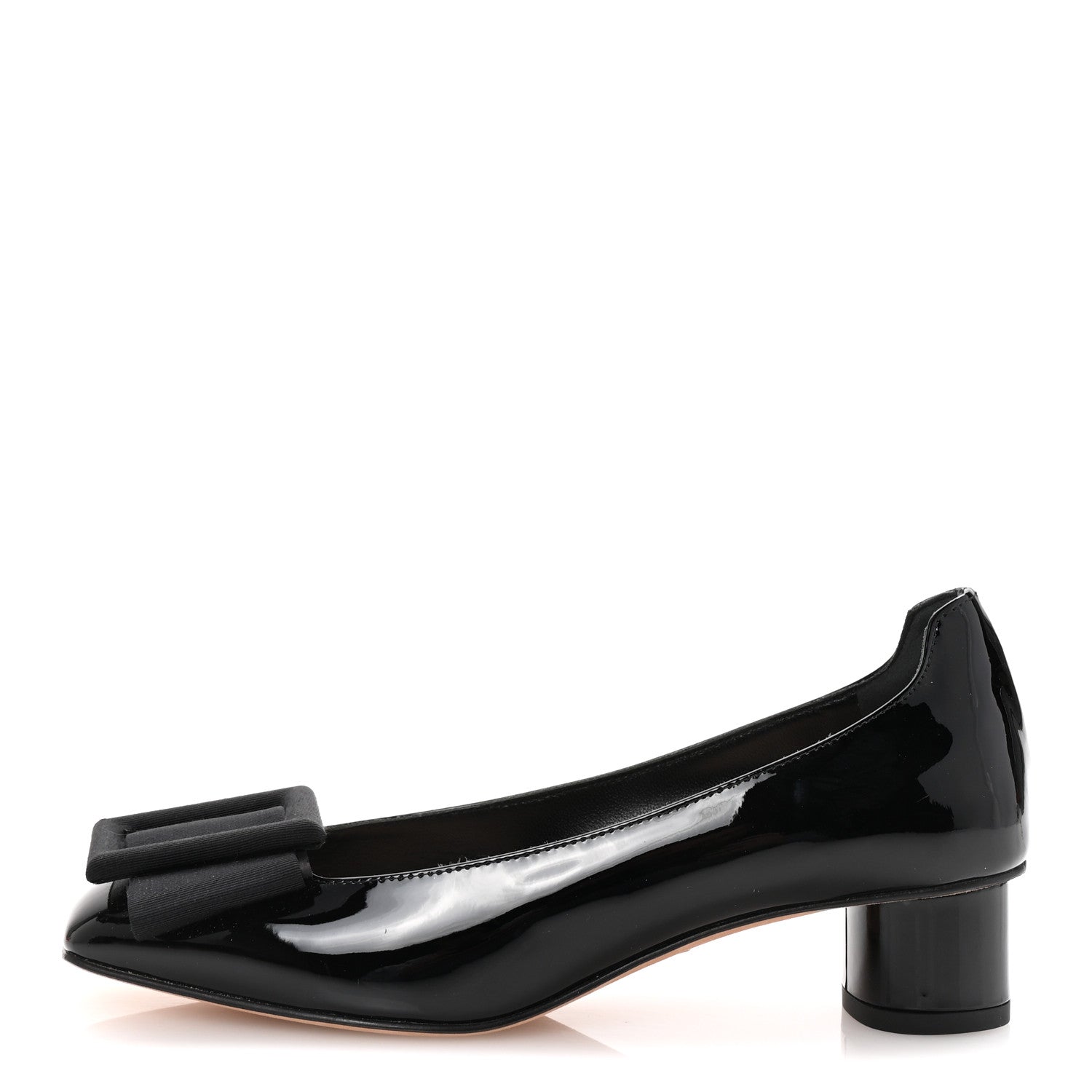 Christian Dior Patent Grosgrain Bow Idylle 35mm Pumps 36 Black 1 of 10