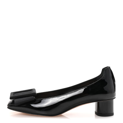 Christian Dior Patent Grosgrain Bow Idylle 35mm Pumps 36 Black 1 of 10