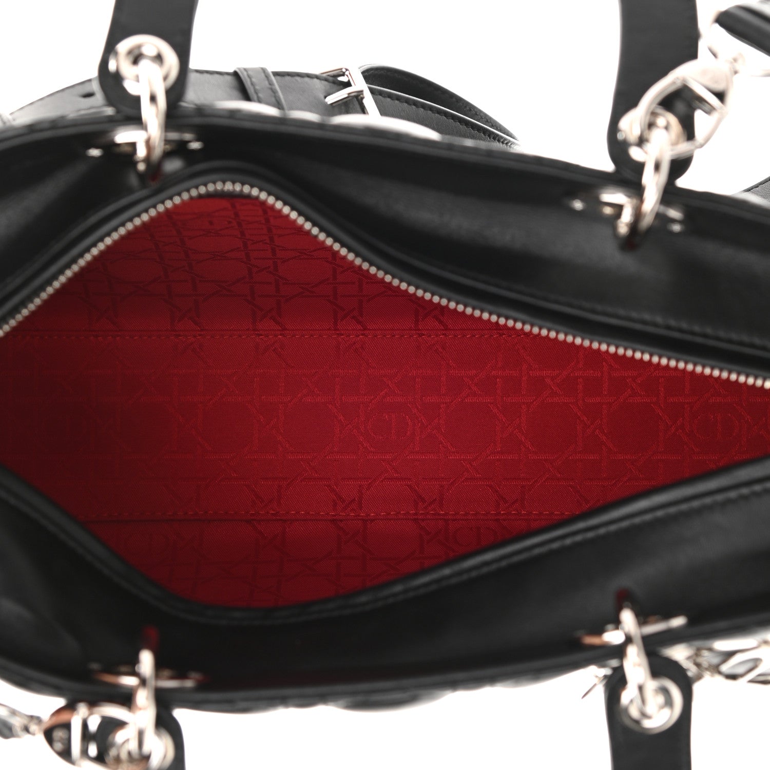 Christian Dior Lambskin Cannage Large Lady Dior Black 4 of 8