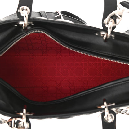 Christian Dior Lambskin Cannage Large Lady Dior Black 4 of 8