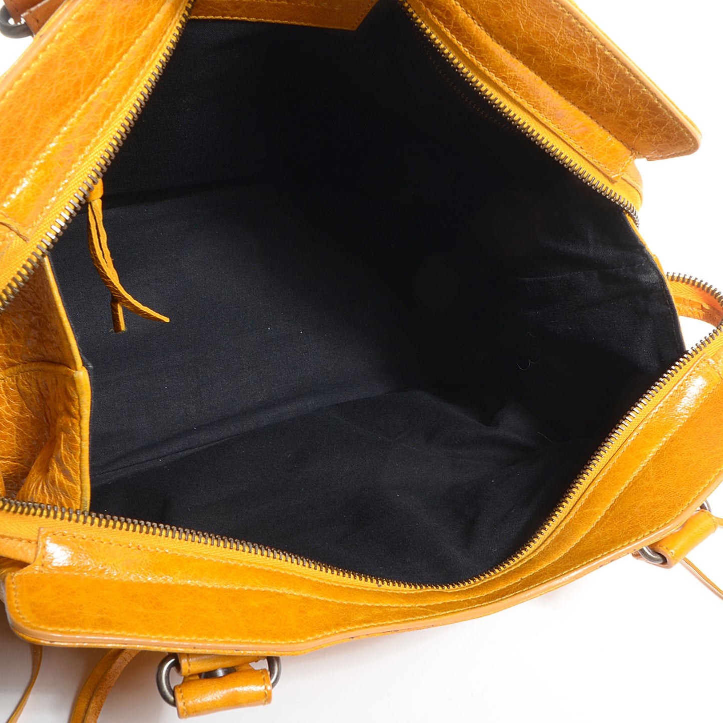 Chevre Classic Hardware Step Bag Marigold