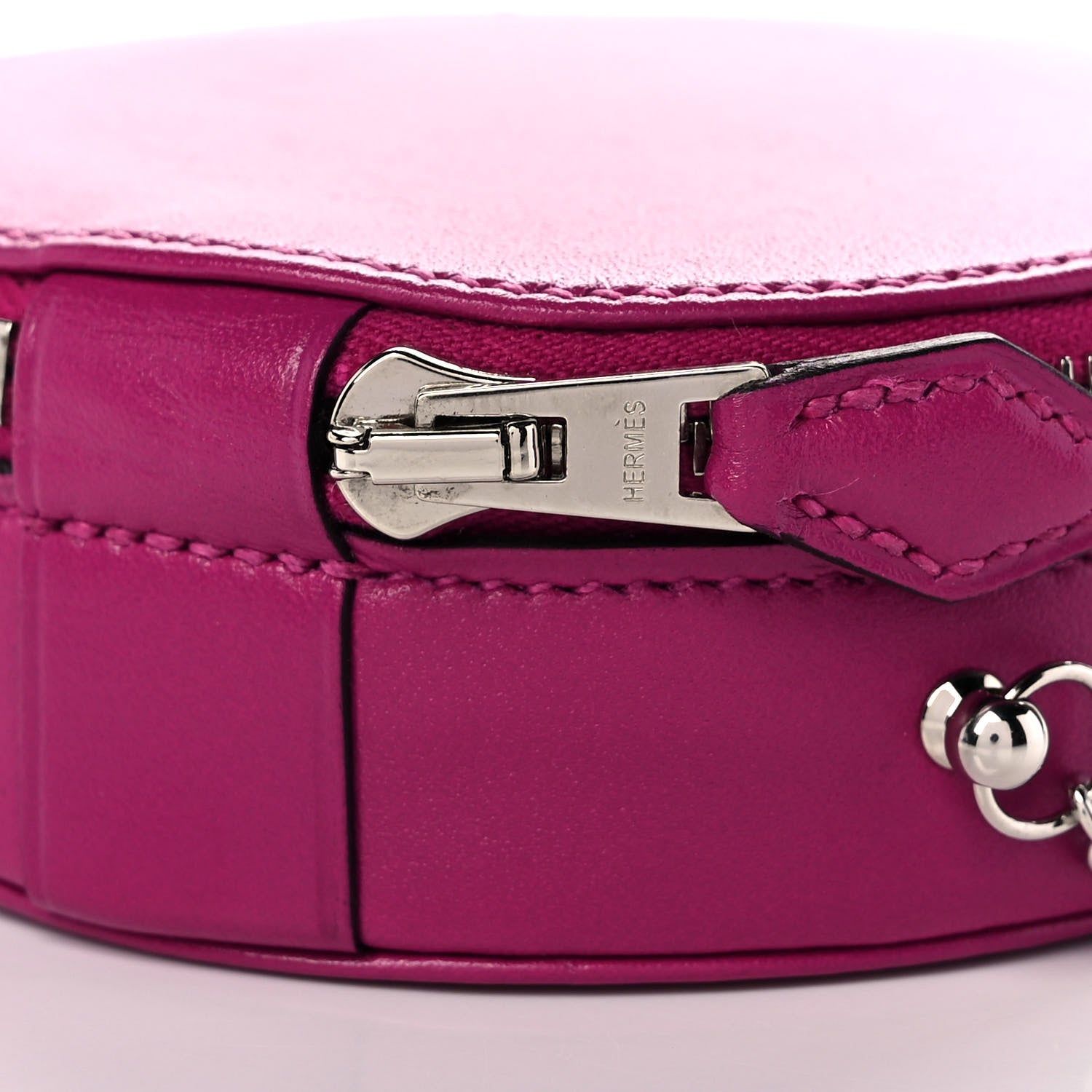 Hermes Veau Villandry Micro Rond Rose Pourpre 9 of 11