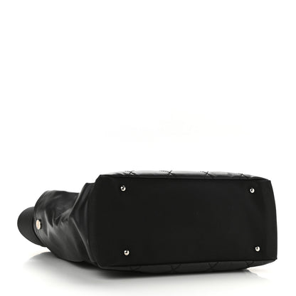 Chanel Coated Canvas Quilted Large Paris Biarritz Tote Black 4 of 10