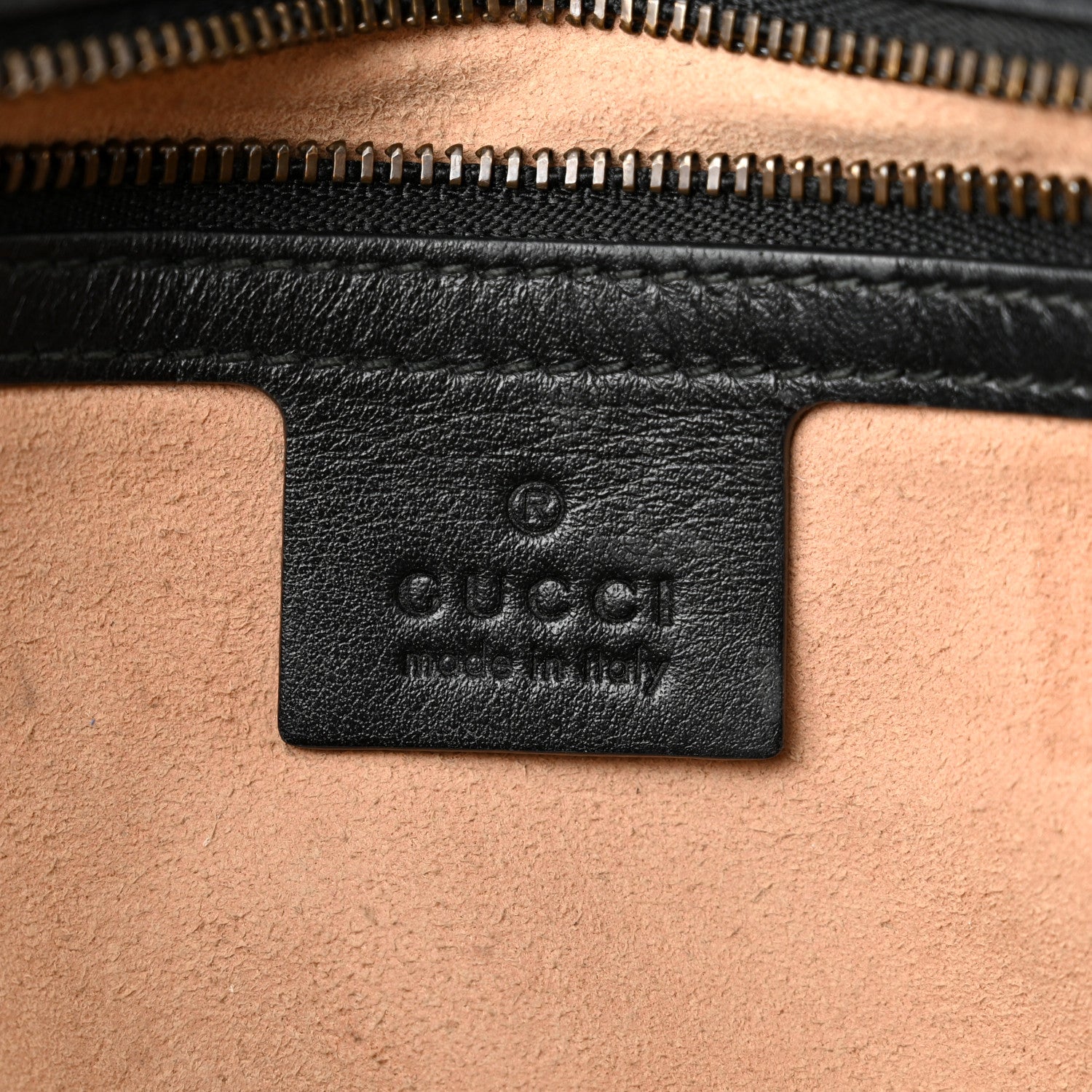 Gucci Calfskin Matelasse Small GG Marmont Shoulder Bag Black 6 of 10
