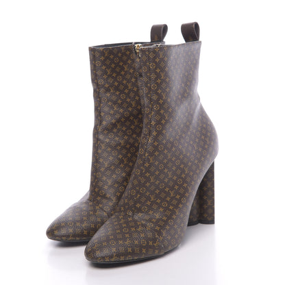 Louis Vuitton Monogram Silhouette Ankle Boots 38 3 of 11