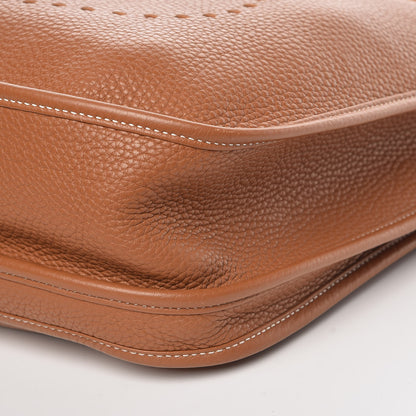 Hermes Taurillon Clemence Evelyne III GM Gold 9 of 11
