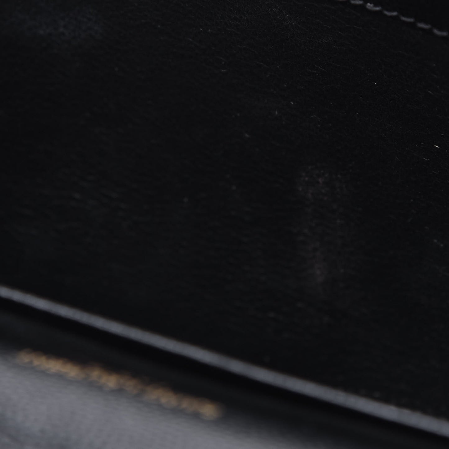 Grain De Poudre Matelasse Chevron Monogram Chain Wallet Black