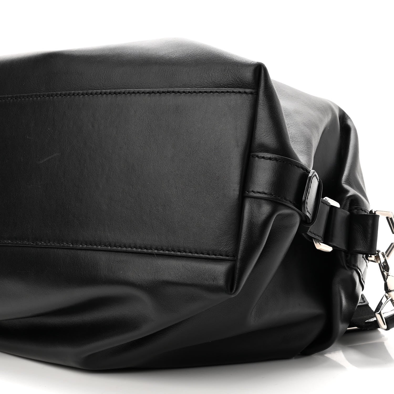 Givenchy Waxed Calfskin Medium Nightingale Logo Strap Black 10 of 10