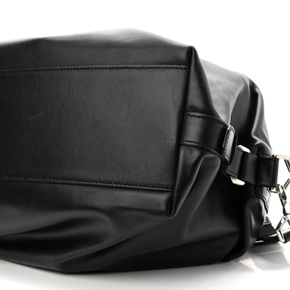 Givenchy Waxed Calfskin Medium Nightingale Logo Strap Black 10 of 10