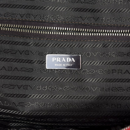 Prada Saffiano Lux Bowling Bag Fuoco 6 of 10