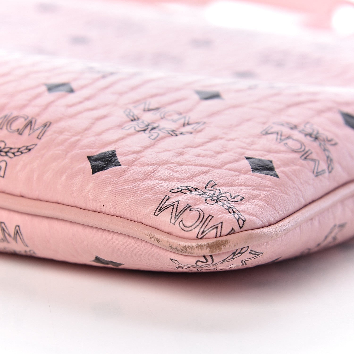 MCM Visetos Medium Crossbody Pouch Soft Pink 10 of 11