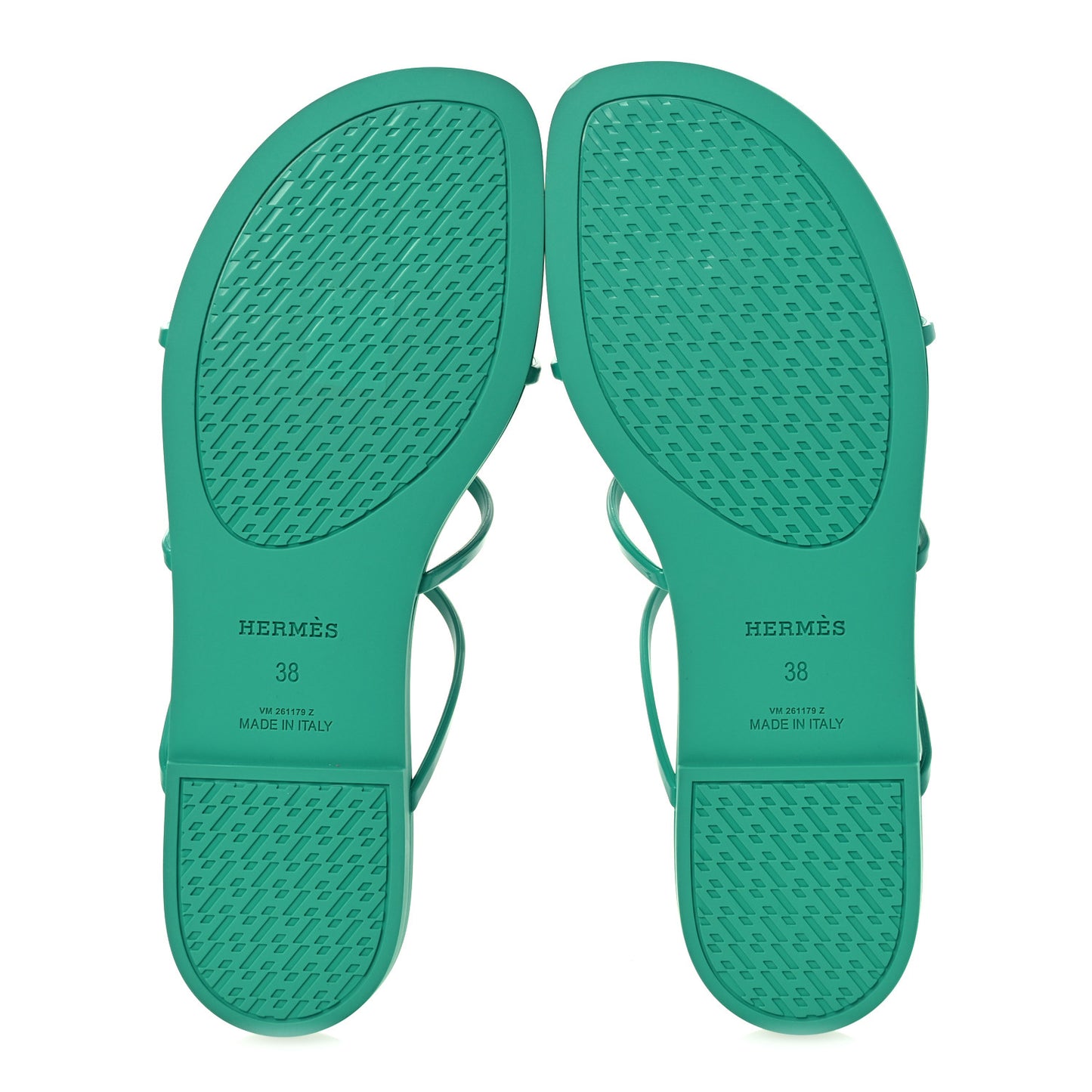 Rubber Womens Mykonos Sandals 38 Vert Tourmaline