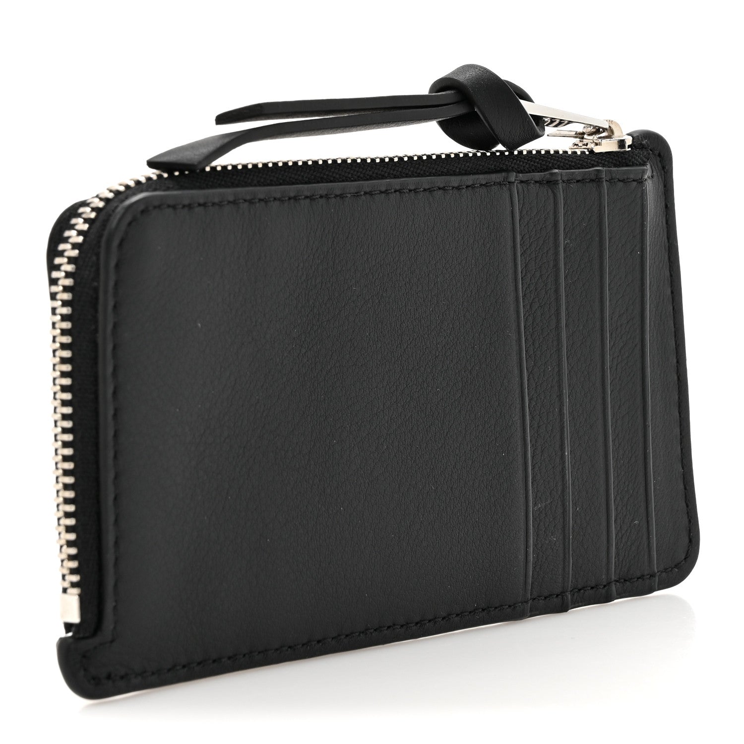 Loewe X SUNA FUJITA Smooth Calfskin Whale Zipped Card Coin Holder Black 3 of 8