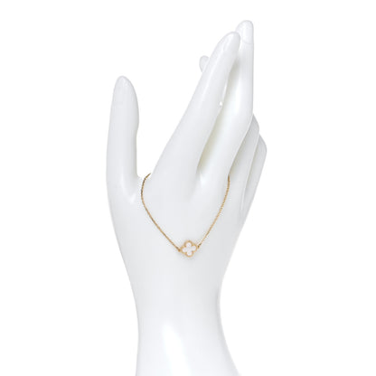 Van Cleef & Arpels 18K Yellow Gold Mother of Pearl Sweet Alhambra Bracelet 2 of 6