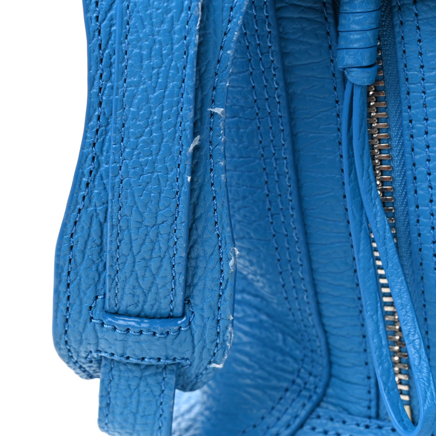 3.1 Phillip Lim Textured Calfskin Medium Pashli Satchel Memphis Blue 10 of 14