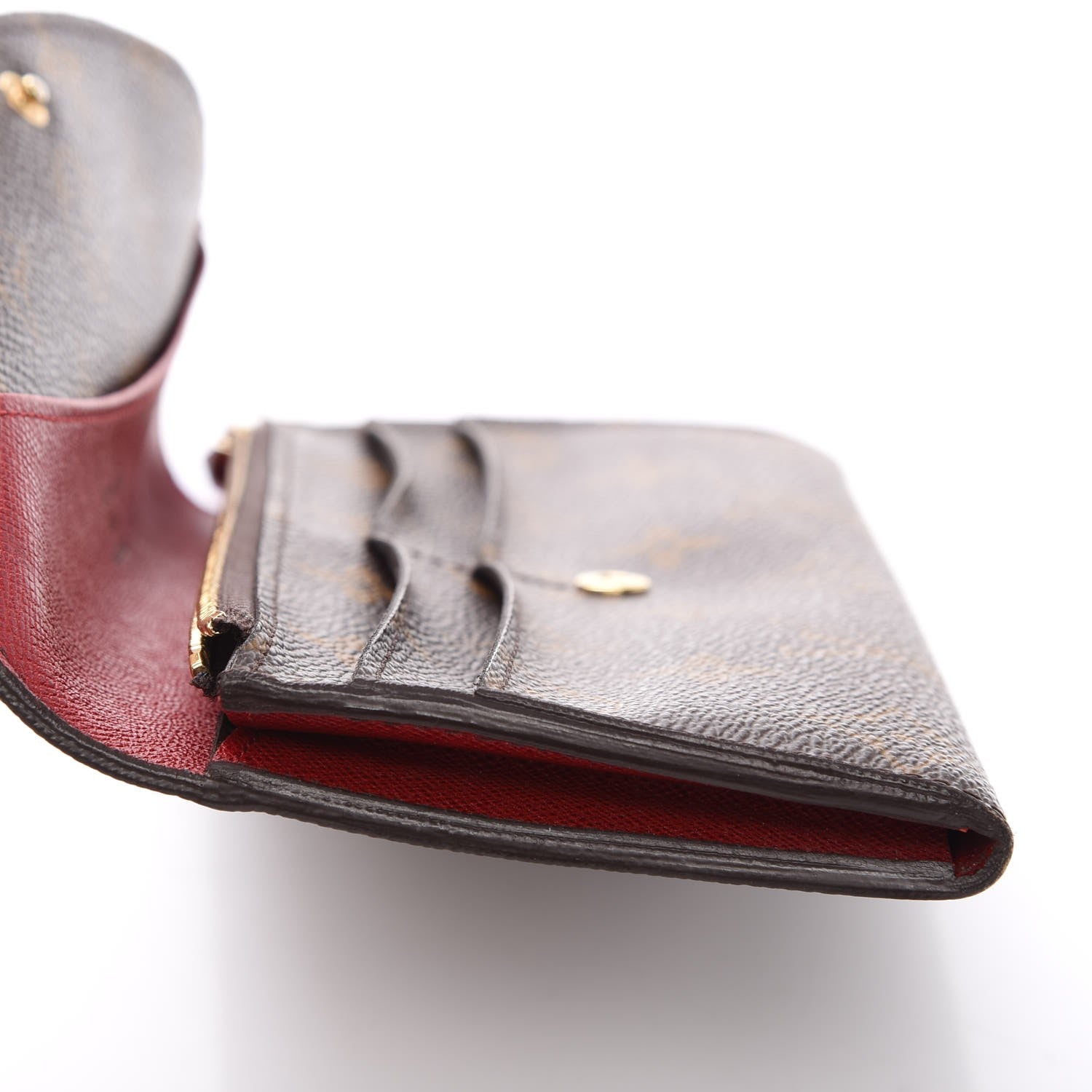 Louis Vuitton Monogram Emilie Wallet Red 7 of 10