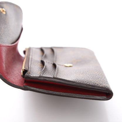 Louis Vuitton Monogram Emilie Wallet Red 7 of 10