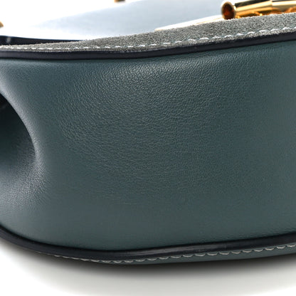 Chloe Suede Smooth Calfskin Mini Drew Shoulder Bag Cloudy Blue 7 of 14