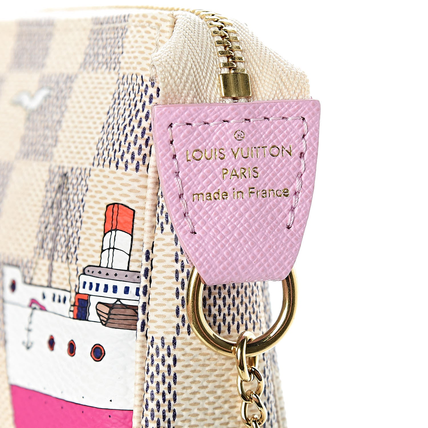 Louis Vuitton Damier Azur 2016 Christmas Animation Mini Pochette Accessories 7 of 7