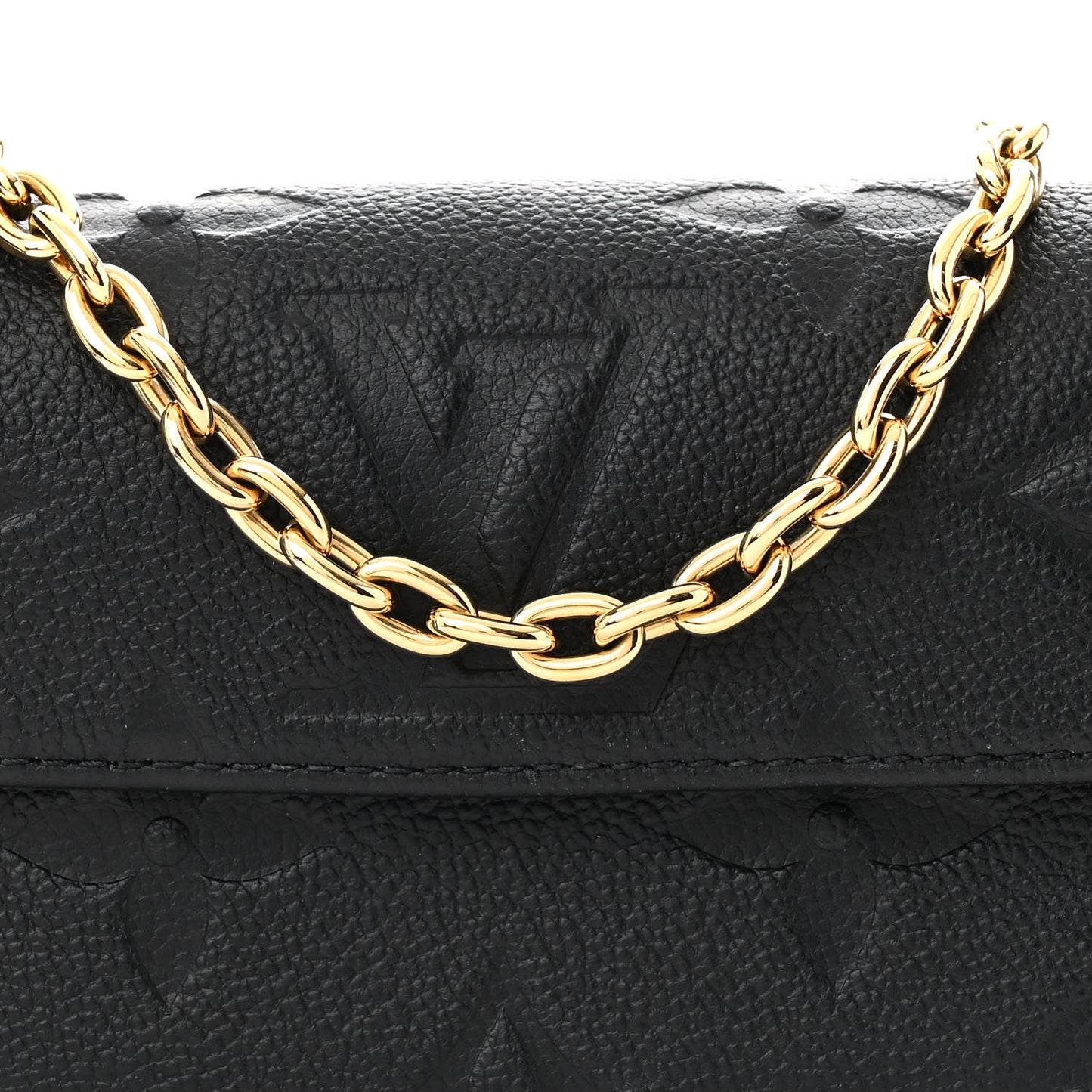 Empreinte Monogram Giant Ivy Wallet On Chain Black