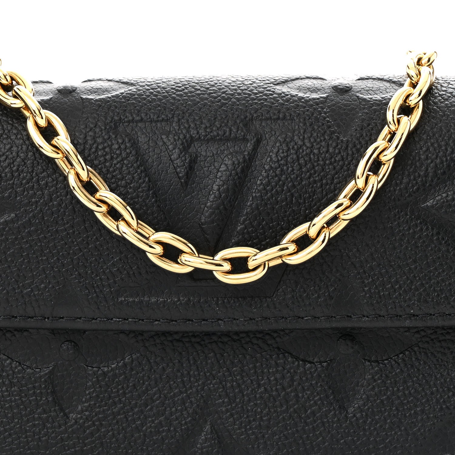 Louis Vuitton Empreinte Monogram Giant Ivy Wallet On Chain Black 7 of 10