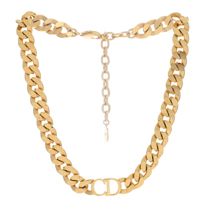 Christian Dior Metal CD Choker Necklace Gold 2 of 4