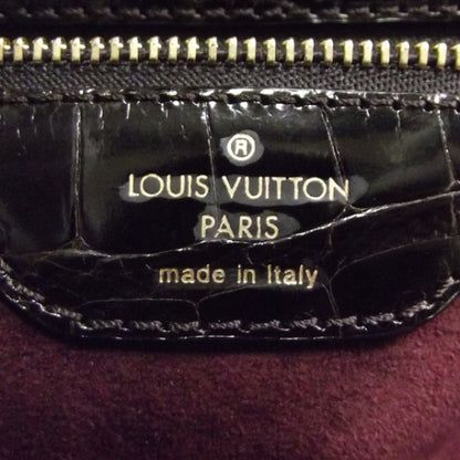 Louis Vuitton Monogram Vienna Alligator Sac Fermoir GM Aubergine 9 of 10