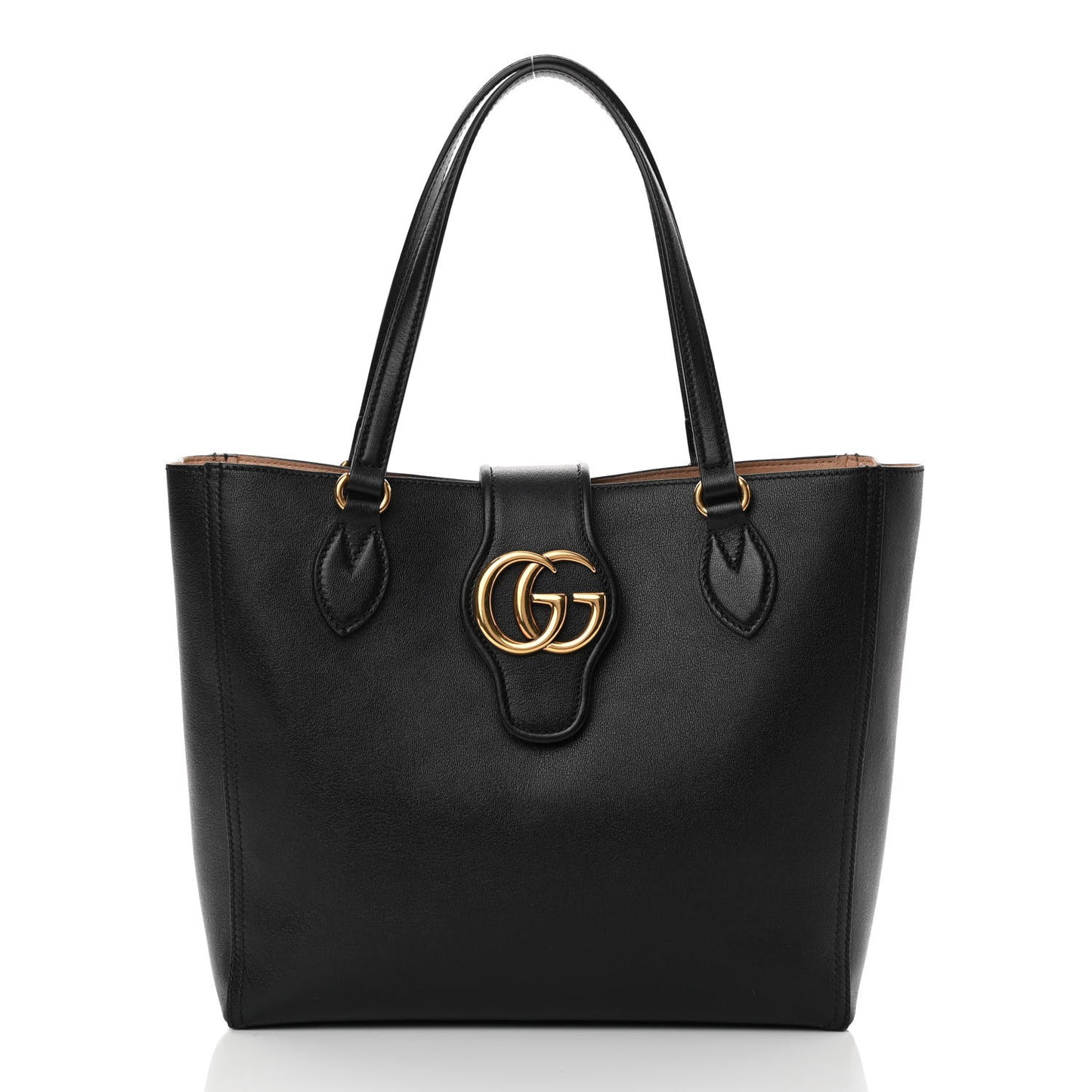 New Sakai Calfskin Lux Small Dahlia Tote Black
