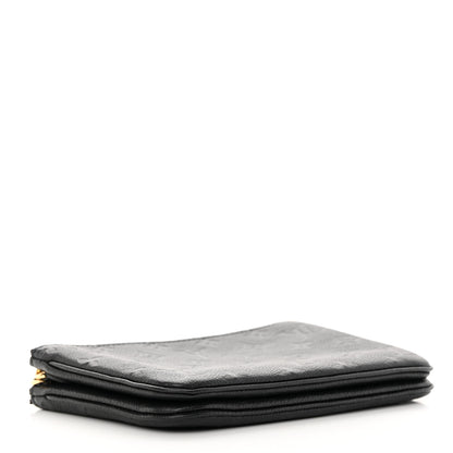 Louis Vuitton Empreinte Double Zip Pochette Black 4 of 13