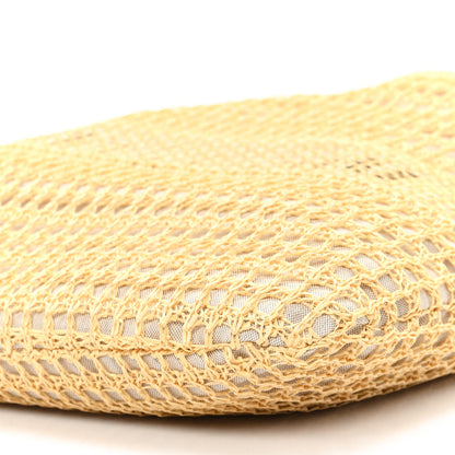 Miu Miu Raffia Effect Linen Logo Ivy Bag Natural 10 of 10