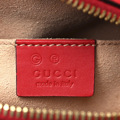 Gucci GG Supreme Monogram Blooms Mini Chain Shoulder Bag Beige Blue Navy Hibiscus Red 6 of 10