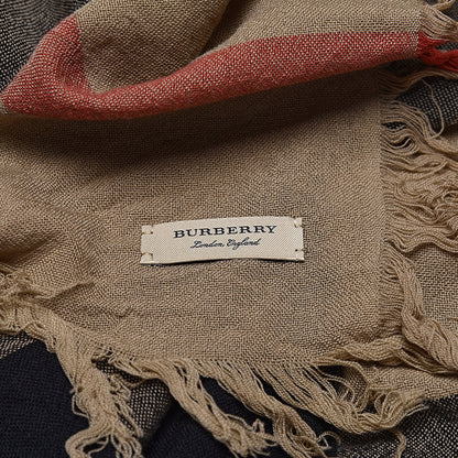 Burberry Merino Wool House Check Square Scarf Brown 4 of 4