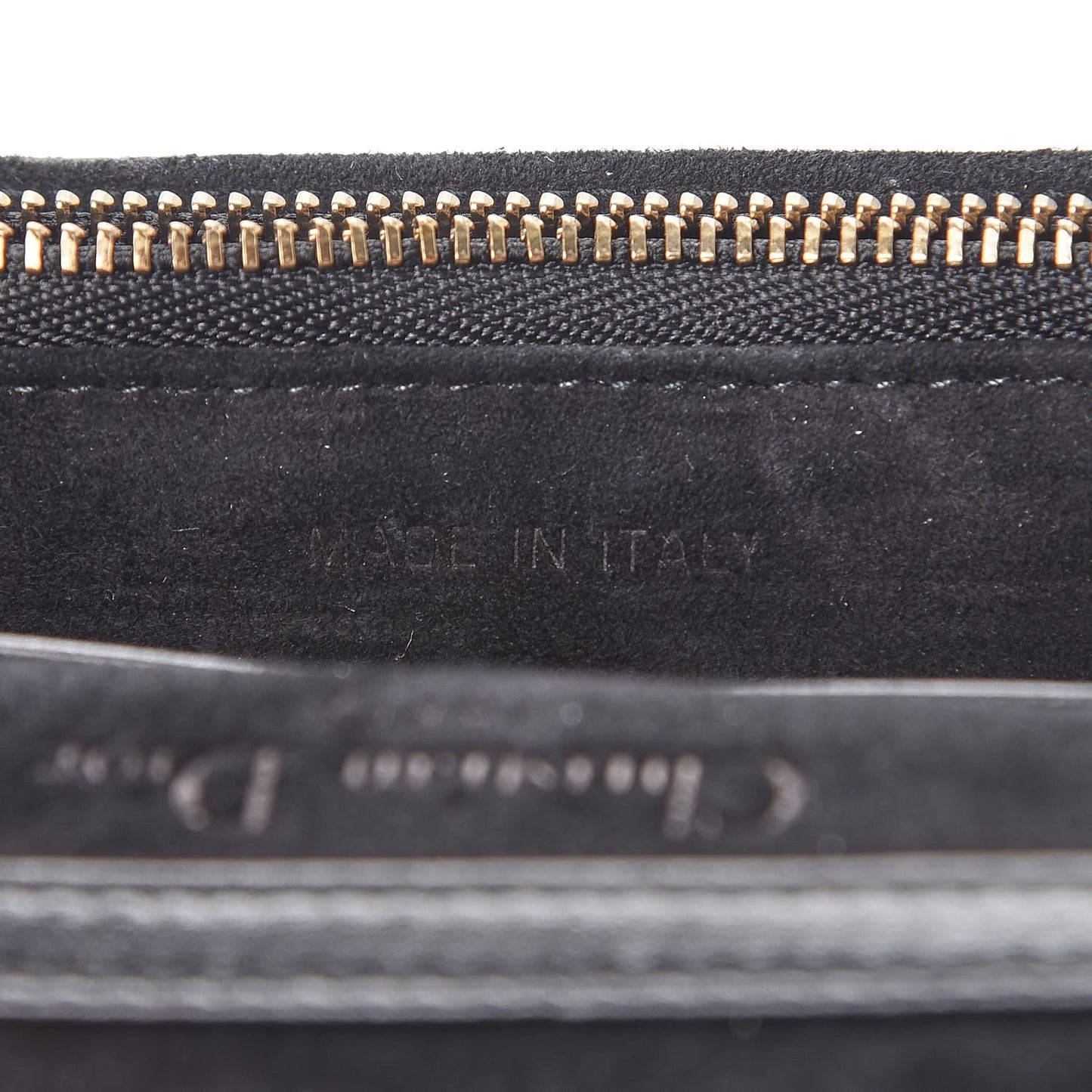 Lambskin Cannage Dioraddict Wallet on Chain Clutch Black