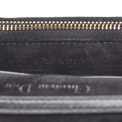 Christian Dior Lambskin Cannage Dioraddict Wallet on Chain Clutch Black 7 of 11