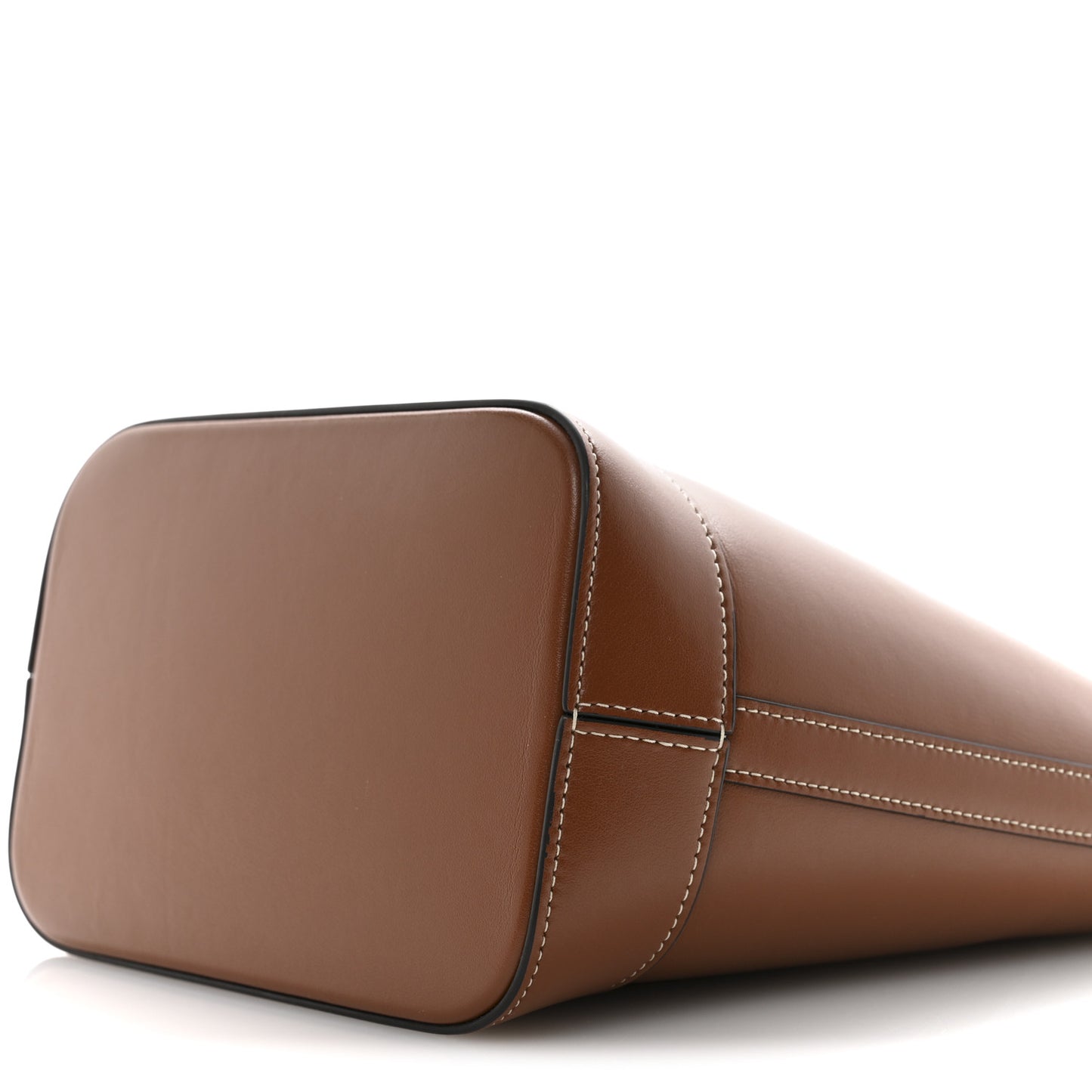 Smooth Calfskin Small Cuir Triomphe Bucket Bag Tan