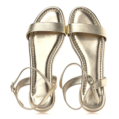 Christian Louboutin Metallic Nappa 85mm Mules 40 Gold 39 Gold 2 of 9