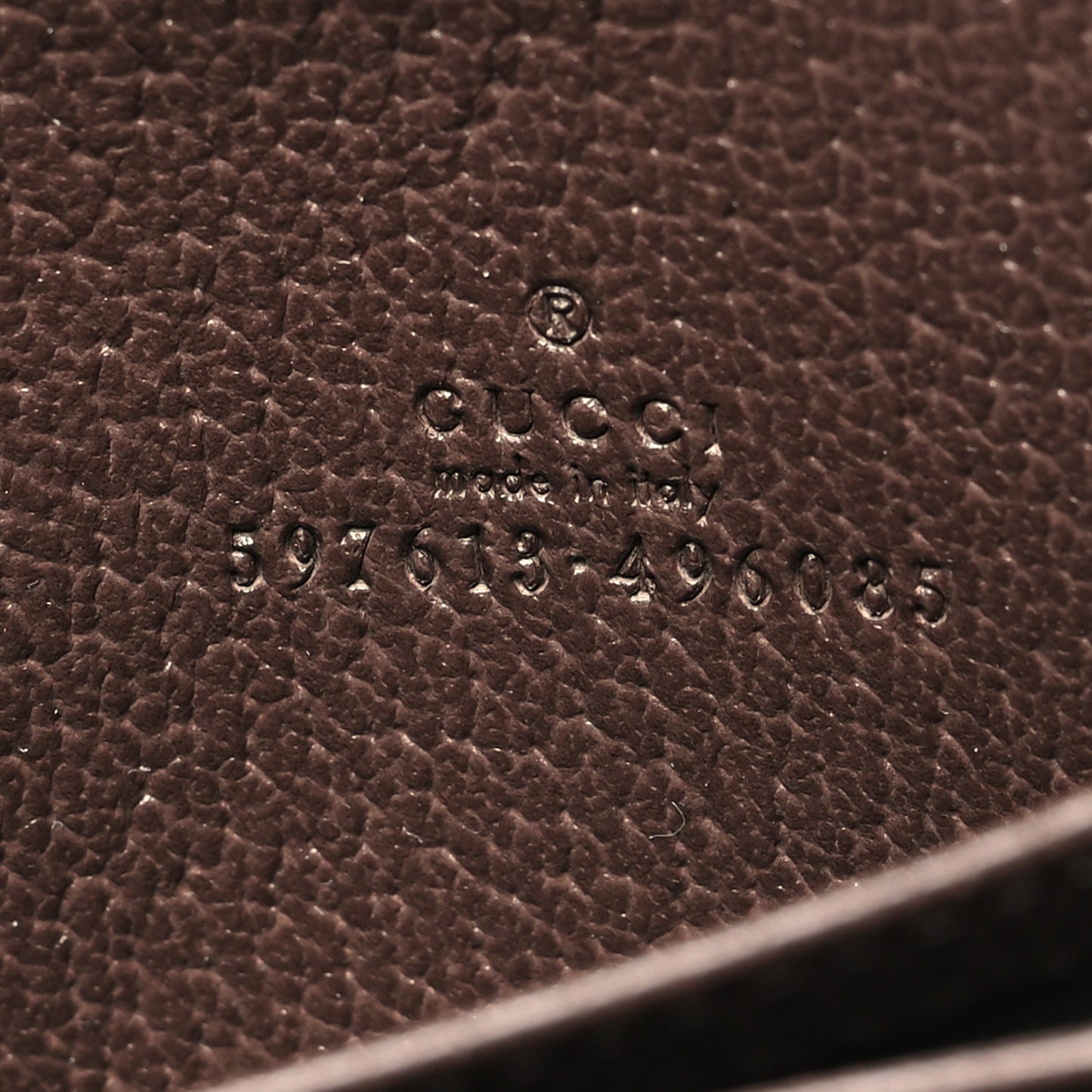 GG Supreme Web Ophidia Zip Around Card Case Brown