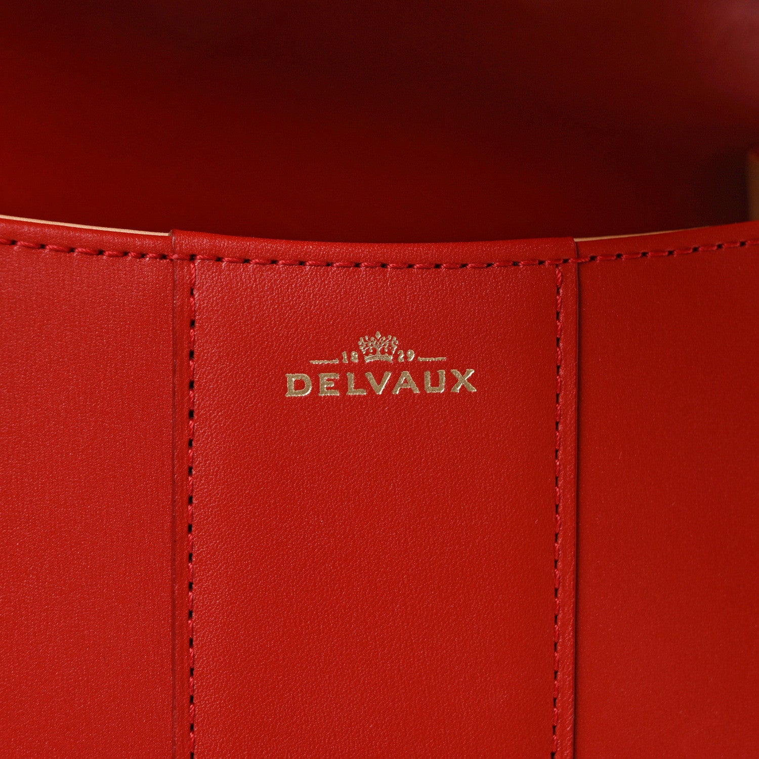 Delvaux Box Calfskin Mini Brillant Satchel Red 6 of 9