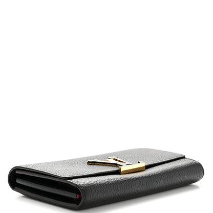 Louis Vuitton Taurillon Capucines Wallet Black 4 of 10