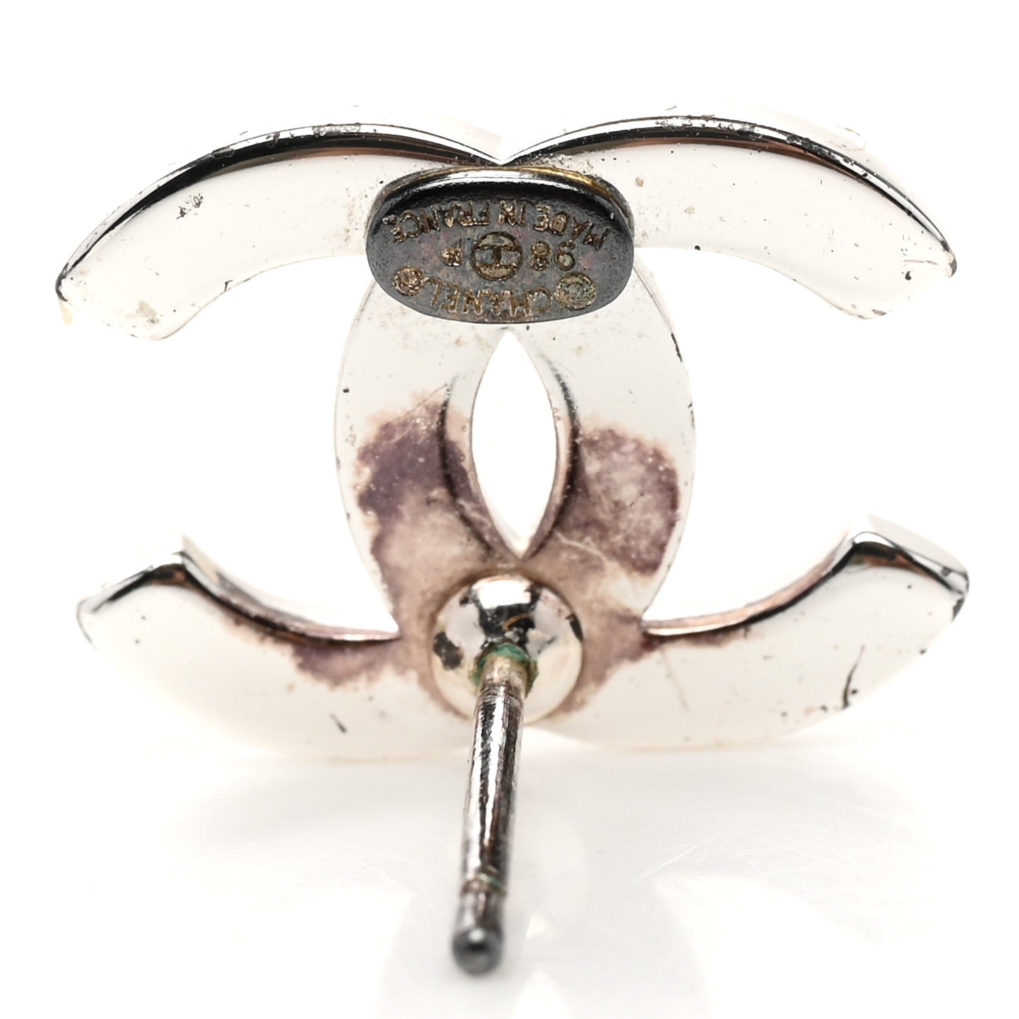 CC Logo Earrings Silver