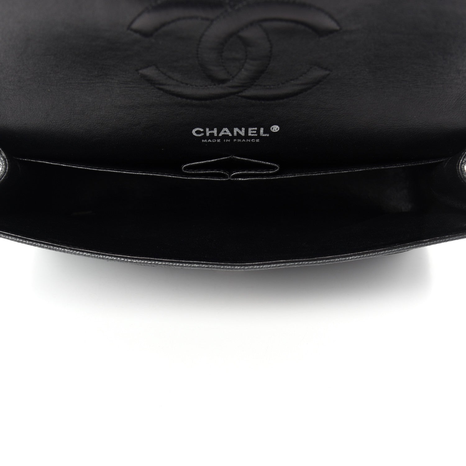 Chanel Washed Caviar Quilted 2.55 Reissue 225 Bijoux Chain Flap Black 5 of 13