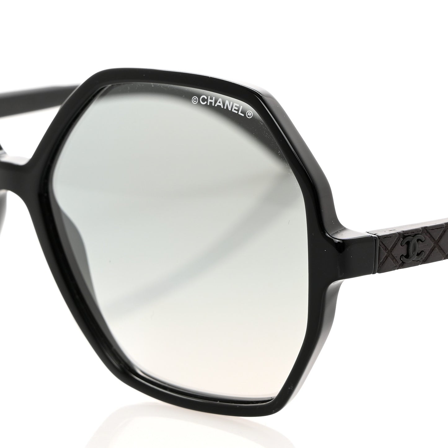 Acetate Wood Rubber Square Sunglasses S0185 Black