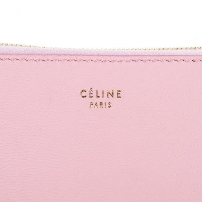 Celine Lambskin Zip Around Compact Wallet Pink Burnt Orange 8 of 10