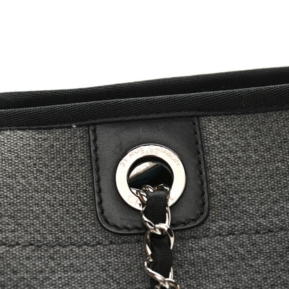 Chanel Canvas Small Deauville Tote Grey 11 of 11