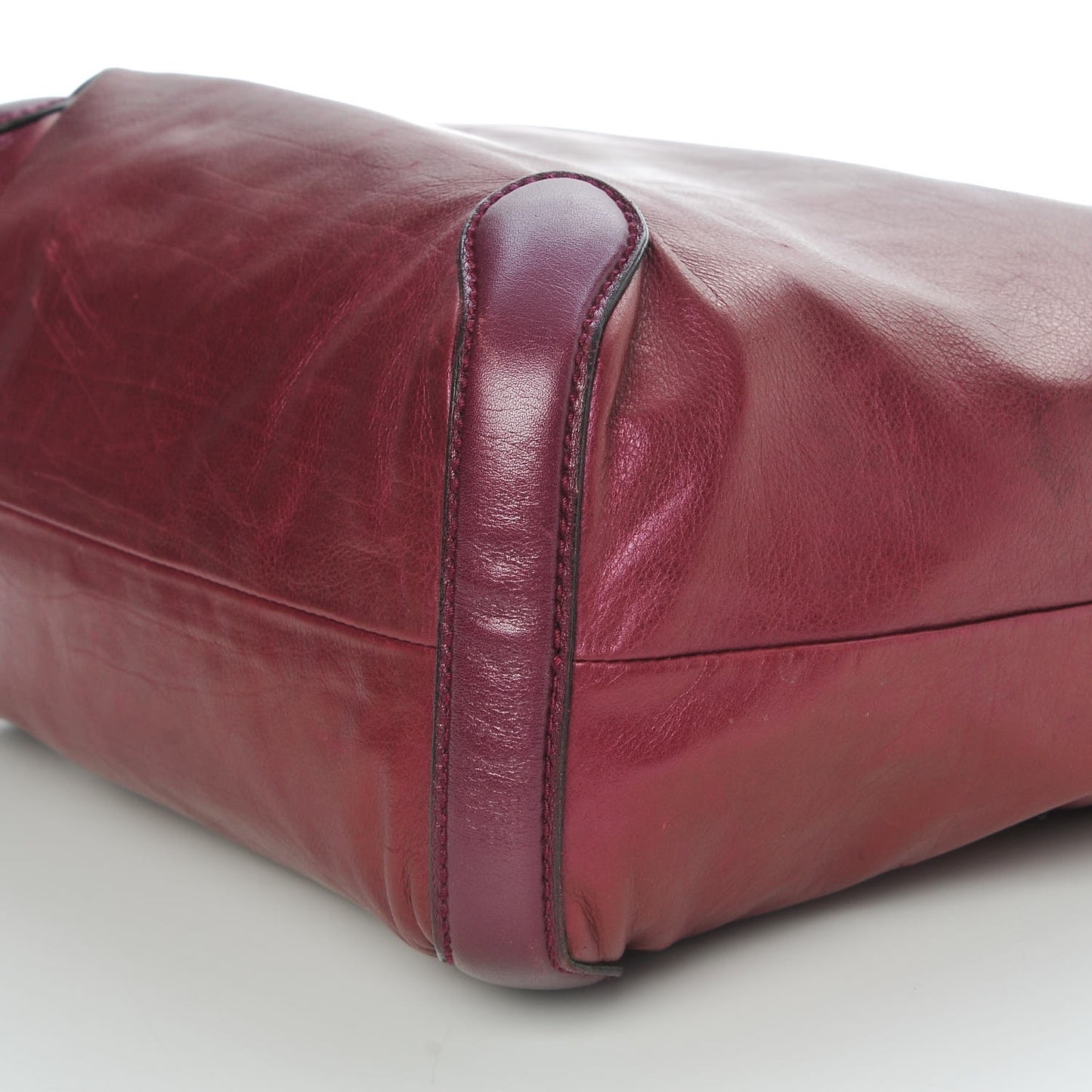 Metallic Calfskin Medium Galaxy Hobo Purple