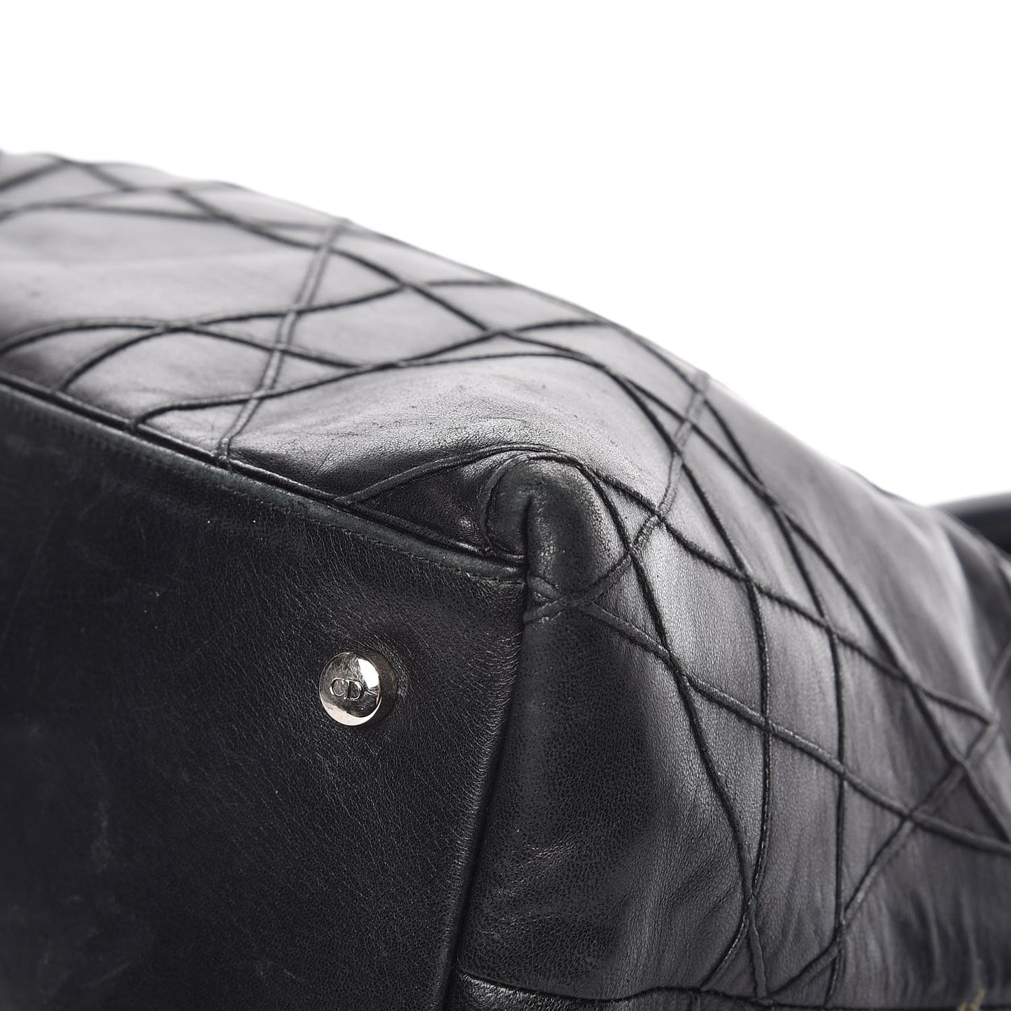Lambskin Cannage Medium Granville Tote Black